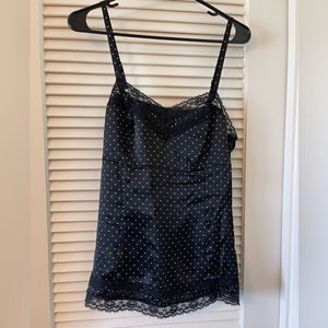 WHBM Polka Dot Silk Camisole